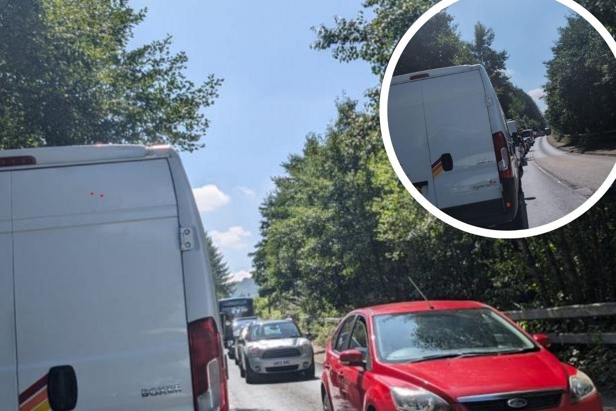 Drivers trapped in cars for hours in heat as festival goers descend on field