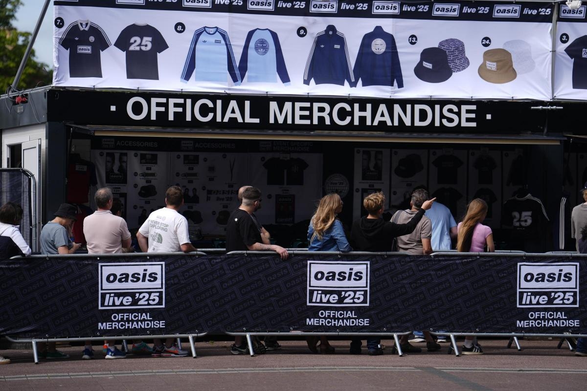 Oasis official merchandise in Cardiff - full list, prices and where to find it