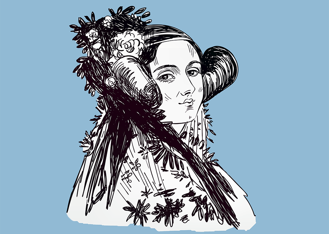 Ada Lovelace's skills with language, music, and needlepoint contributed to her pioneering work in computing