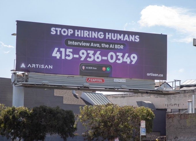 Artisan, the 'stop hiring humans' AI agent startup, raises $25M -- and is still hiring humans