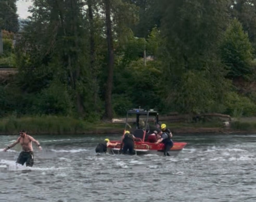 Eugene woman dies after rescue from Willamette River on July 3