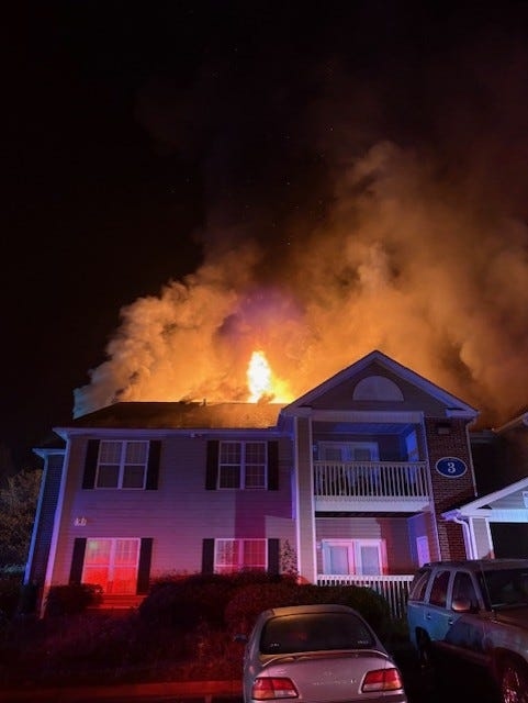 Fire destroys Shelby apartment building