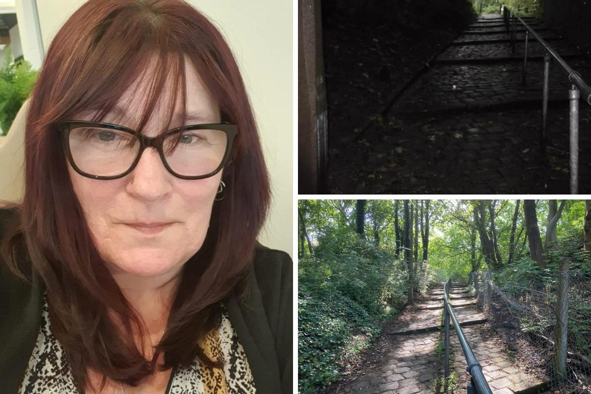 Safety concerns raised about dark and slippery steps