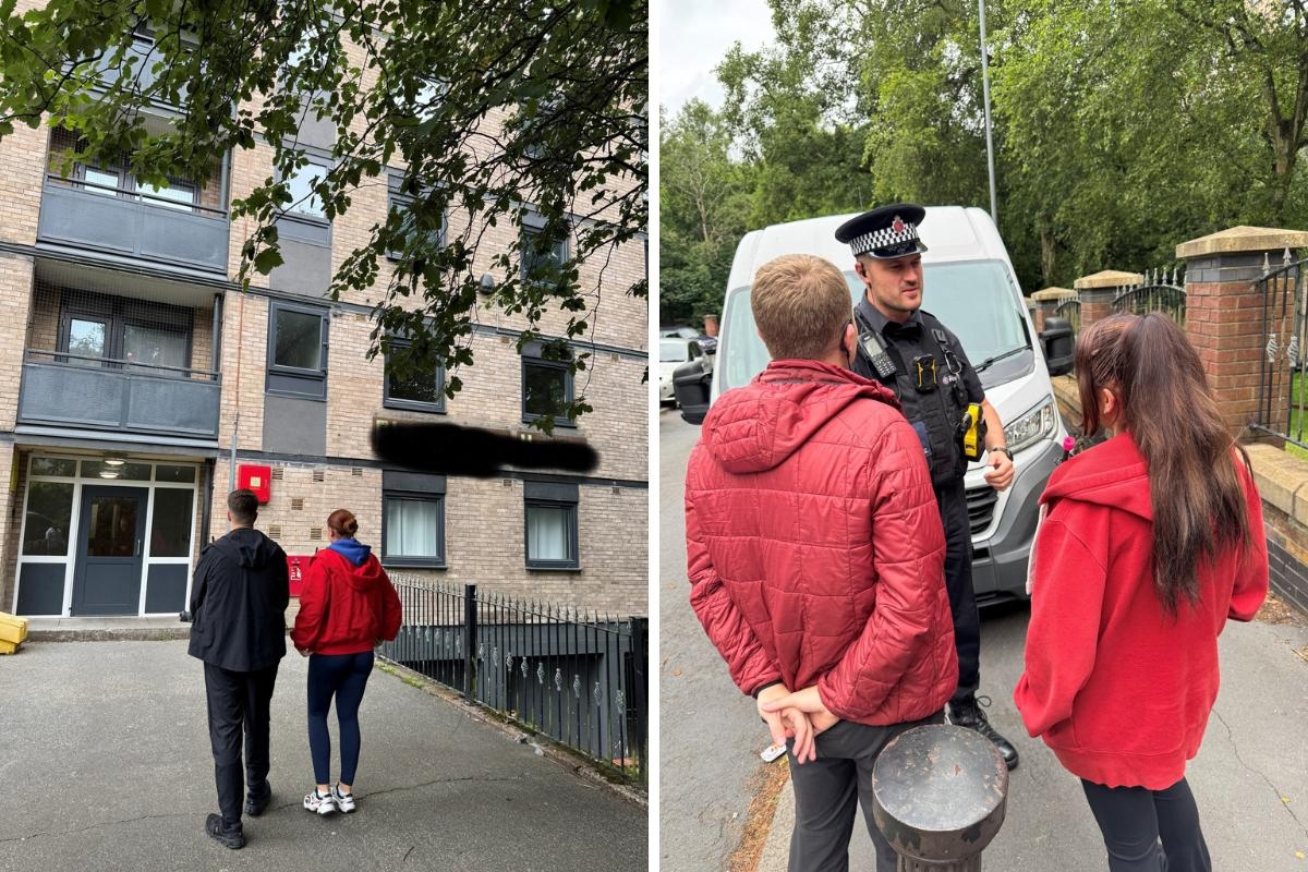 Plain-clothed police officers tackle anti-social behaviour on estate