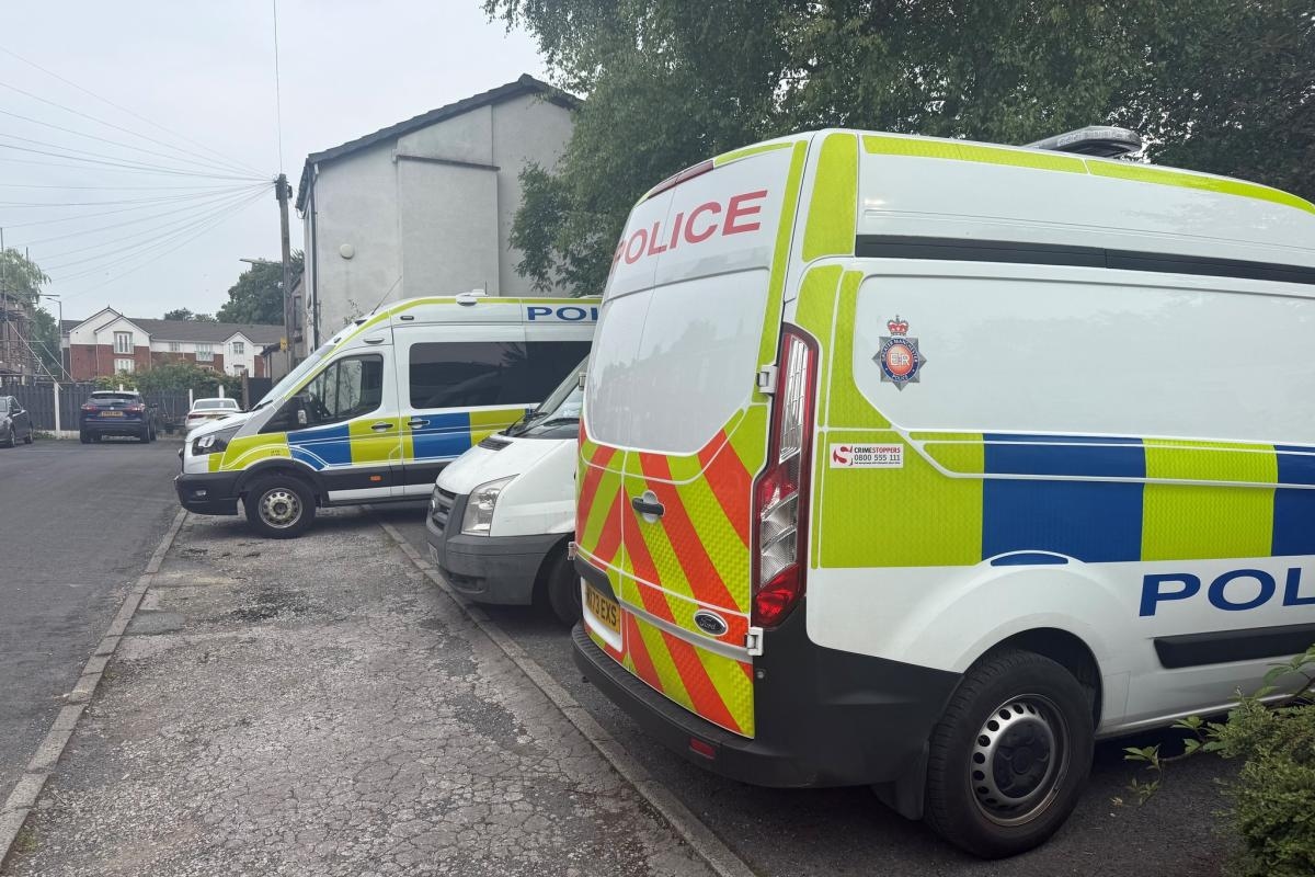 Dawn raid at house today in the fight against drugs