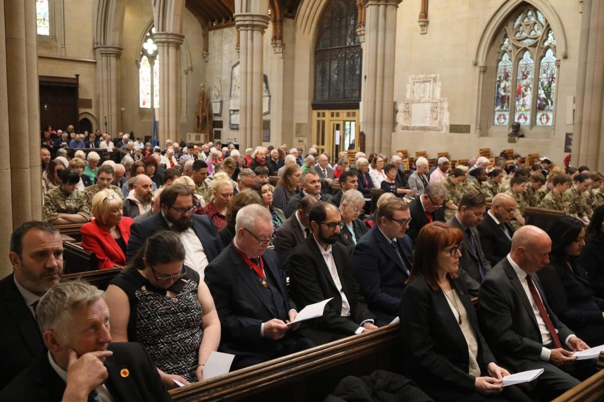 Bolton residents gather to mark 80th anniversary of VE Day with beacon lighting