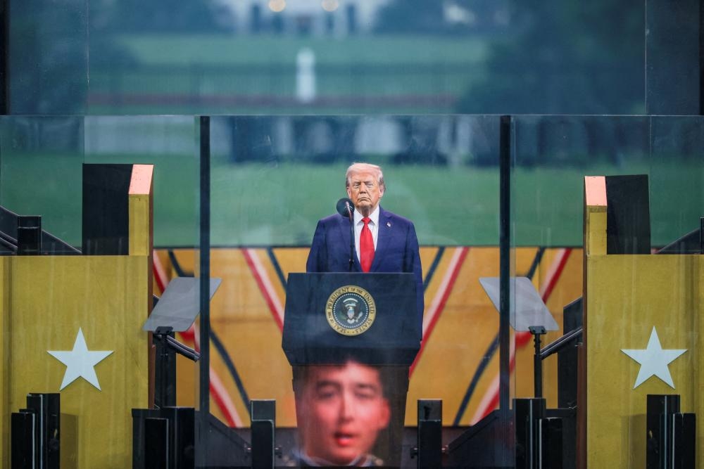 Trump holds military parade in Washington as millions protest