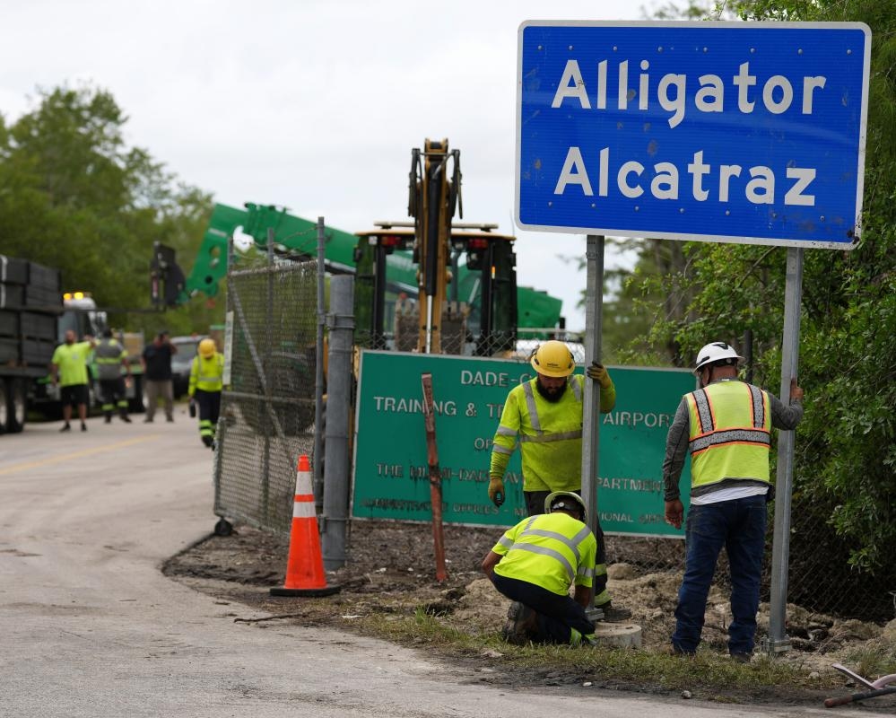 Democratic lawmakers denied entry to ‘Alligator Alcatraz' immigration jail