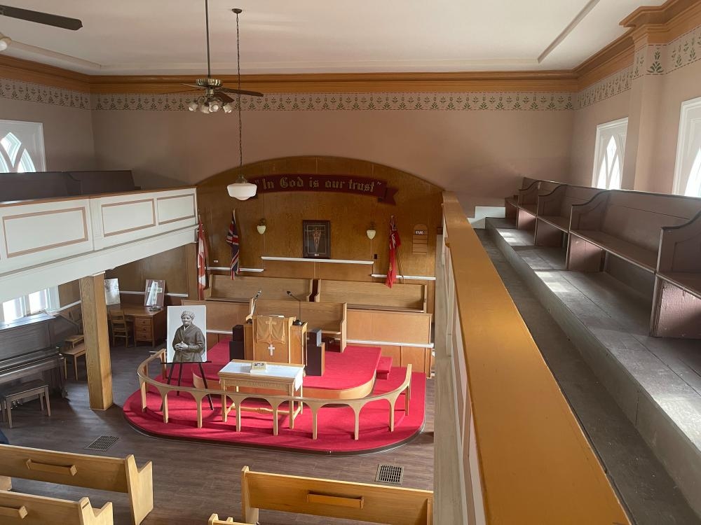 Harriet Tubman's church in Canada was a crucial force in the abolitionist movement. It's still standing today