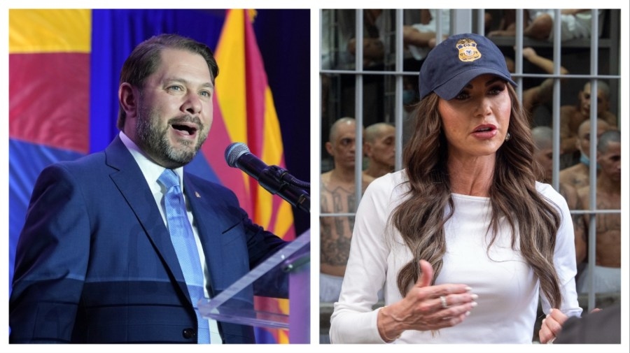Gallego rips Noem for rifle handling, deportations