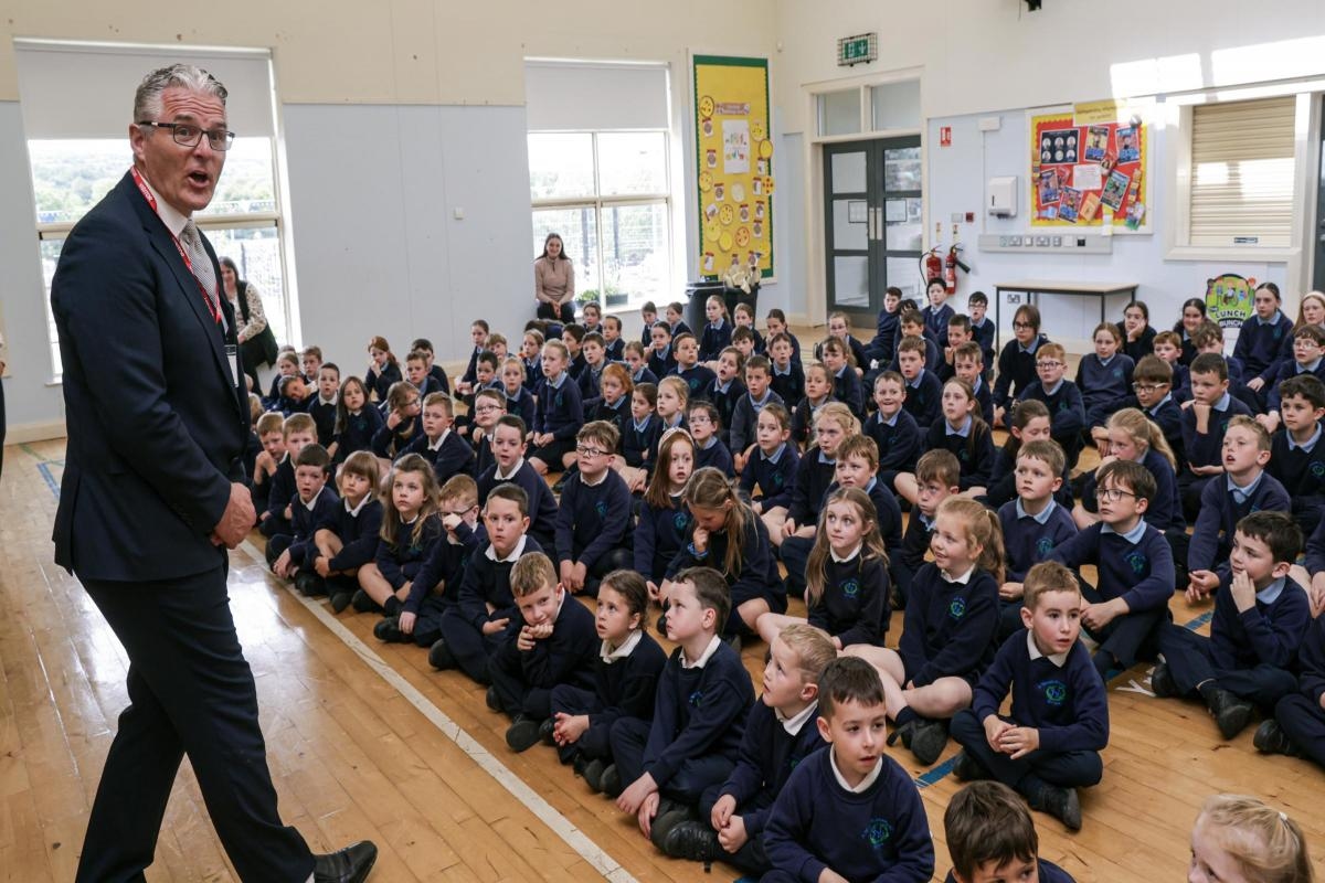 Young voices, big stories: Primary school podcast spotlights Jarlath Burns