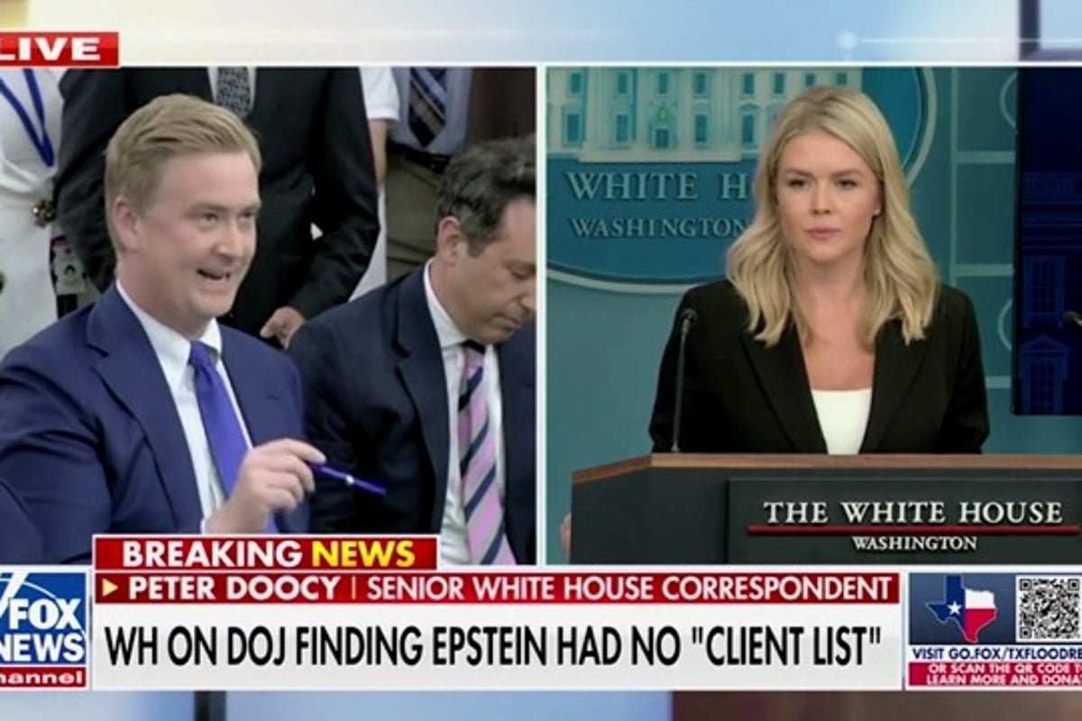 Fox News' Peter Doocy corners Karoline Leavitt on Pam Bondi's broken Epstein ‘client list' promise