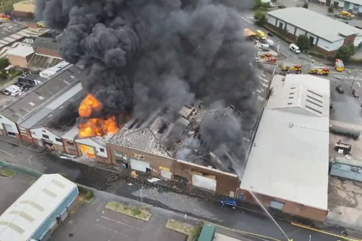 Firefighters tackle ‘significant' factory fire blaze as 20 tonnes of tyres go up in smoke