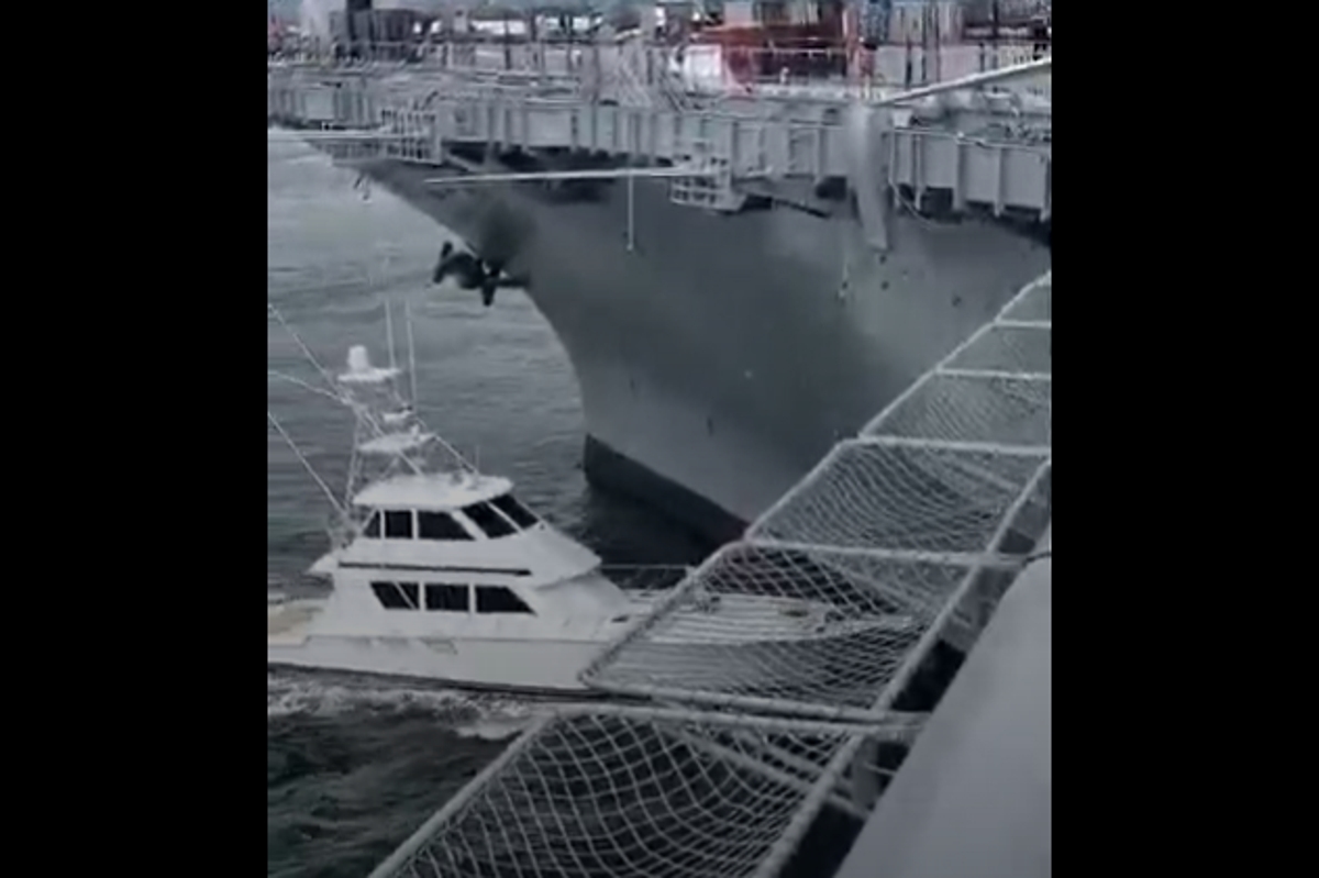 Boat crashes into USS Midway, causing $100,000 in damage to historic ship