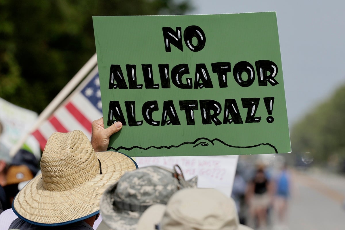Trump flying down to open Florida's ‘Alligator Alcatraz' detention center Tuesday