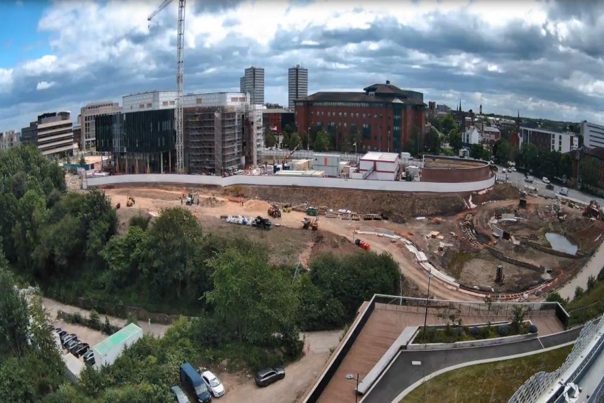 WATCH: Timelapse video of progress on North East's new eye hospital