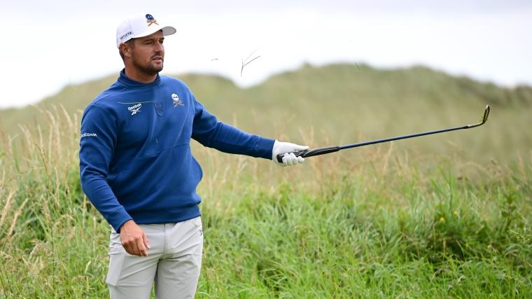 Bryson DeChambeau just whiffed on a shot entirely at The Open Championship