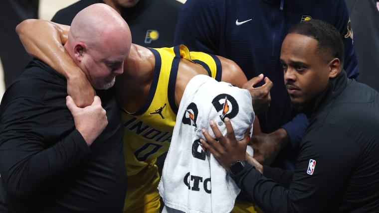 Iowa legend Caitlin Clark gives update on how Pacers' Tyrese Haliburton is coping during achilles recovery