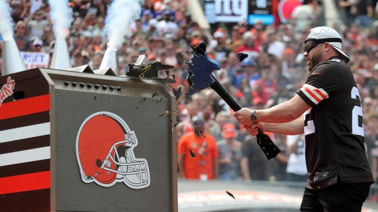 The most Browns snafu ever happened at their new helmet reveal