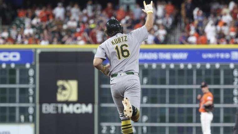 Athletics' Nick Kurtz passes Ted Williams for 2nd-place in MLB record with 4-HR game