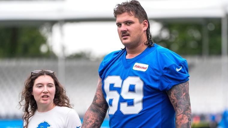 Biggest takeaways from Lions' first training camp practice: Who played guard, center?