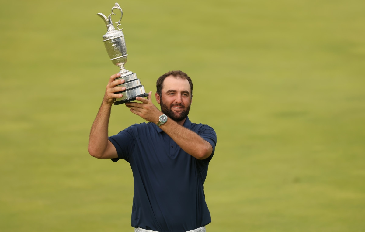 Scottie Scheffler's Son Goes Viral For Open Championship Celebration