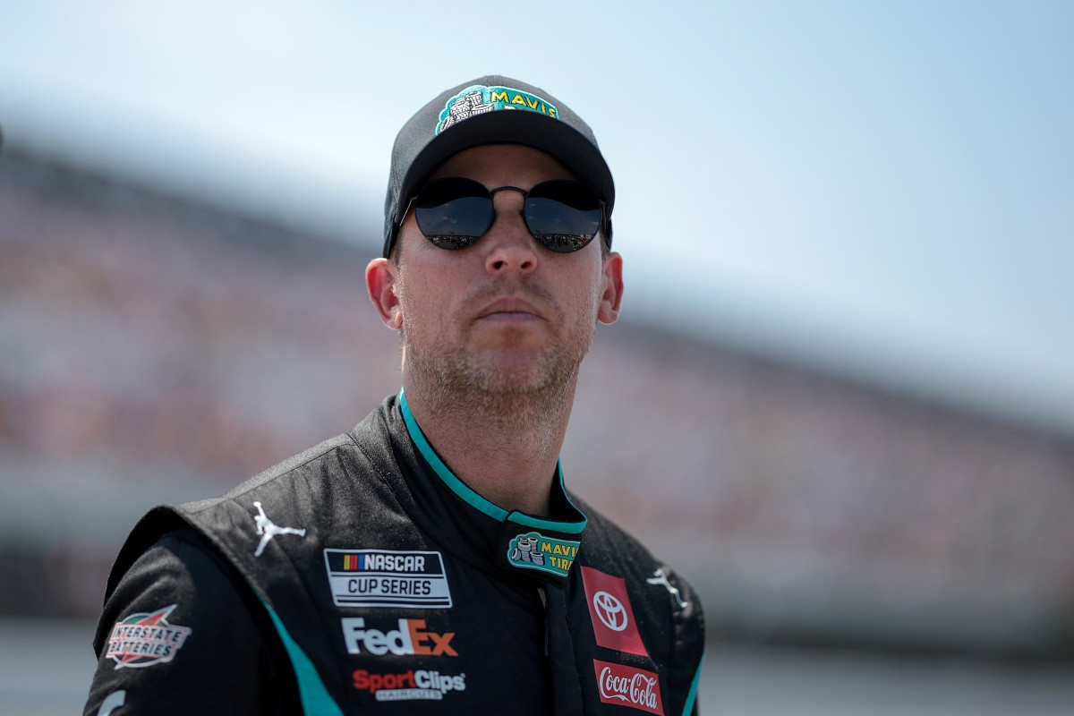 Denny Hamlin Had Epic Reaction To Bubba Wallace's Brickyard 400 Win