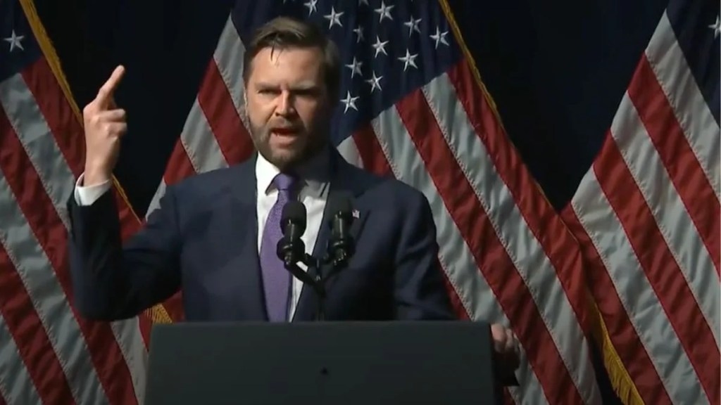 JD Vance Flips the Bird at Trump Critics During GOP Dinner Party: ‘That Means We're No. 1, Right?'