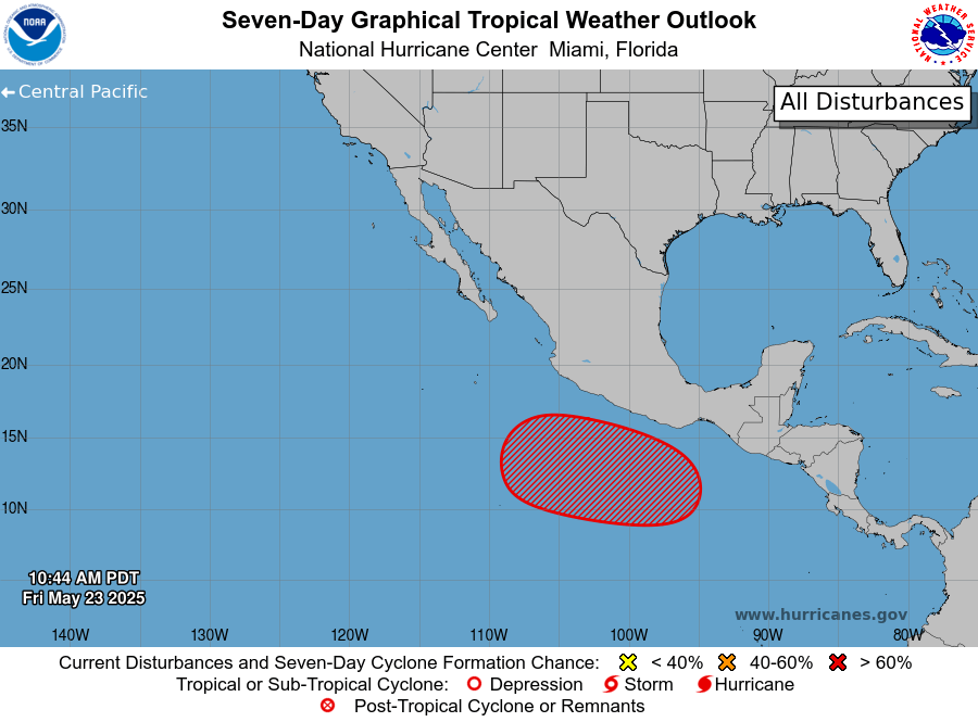 Tropics awakening? Hurricane forecasters say a storm is brewing in the Pacific.