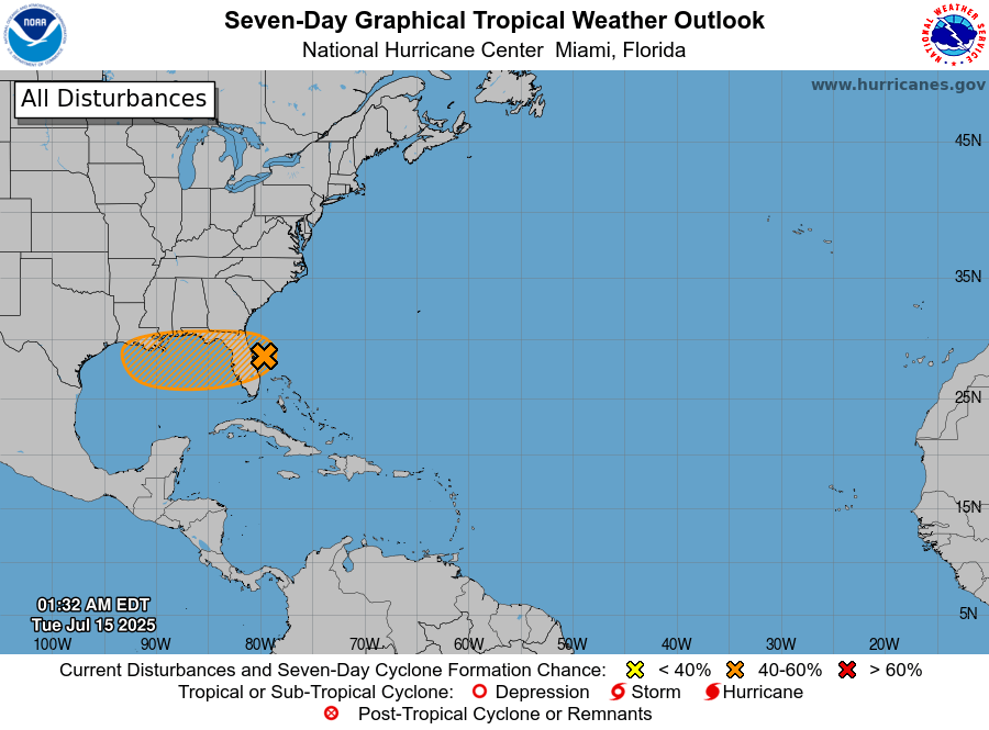 Storm tracker: Tropical depression could soon form in the Gulf, bring heavy rain