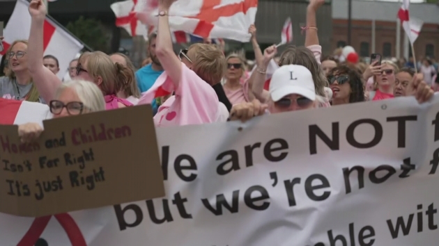 Anti-migrant protest held outside London hotel