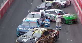 Radioactive: Drivers react to Lap 3 pileup in Chicago