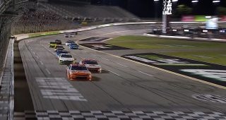 Nick Sanchez grabs first Xfinity Series win at EchoPark Speedway