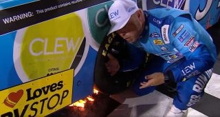 Layne Riggs: 'Out of breath' after victory celebration at IRP