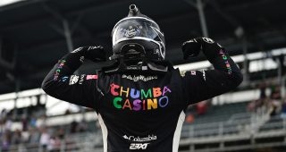 Bubba Wallace overcome with emotion after Brickyard 400 victory
