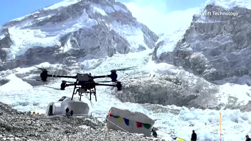 Drones tackle Everest's trash crisis, hauling gear up and garbage down