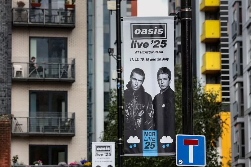 Security outside Gallaghers' childhood home still lived in by their mum as Oasis reunion hits Manchester