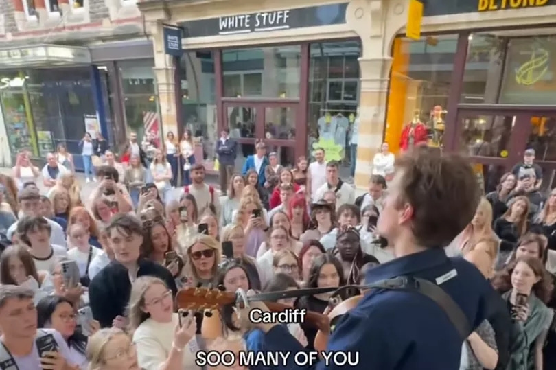 Hundreds show up at tiny record shop after TikTok singer announces performance