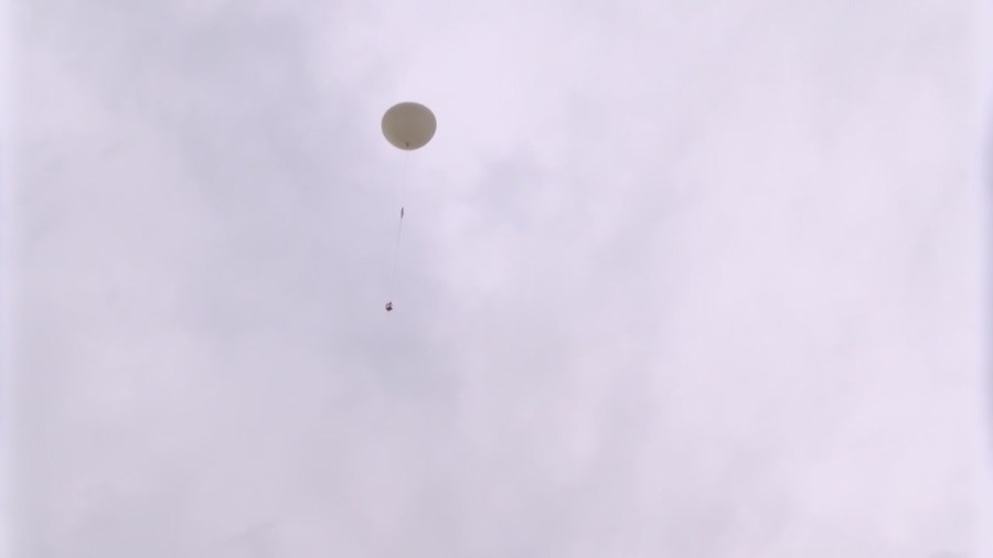 Highschool caps off year launching a weather balloon