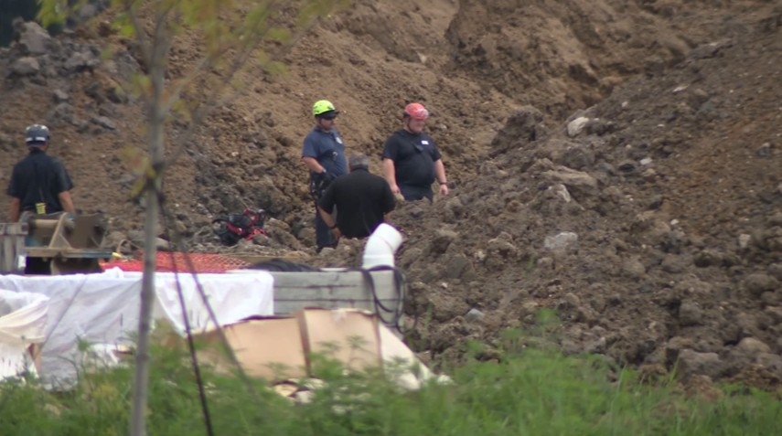 Four hospitalized after Delaware County trench collapse