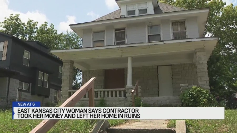 Kansas City woman loses family home, $32K after contractor ruins house