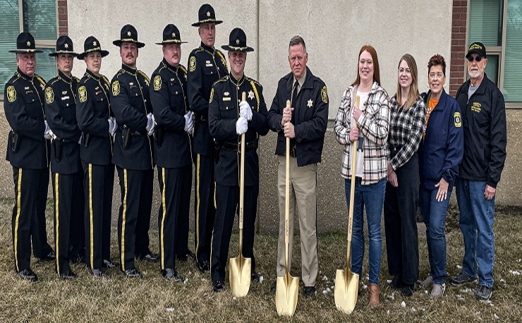 Groundbreaking held for Cass County law enforcement memorial