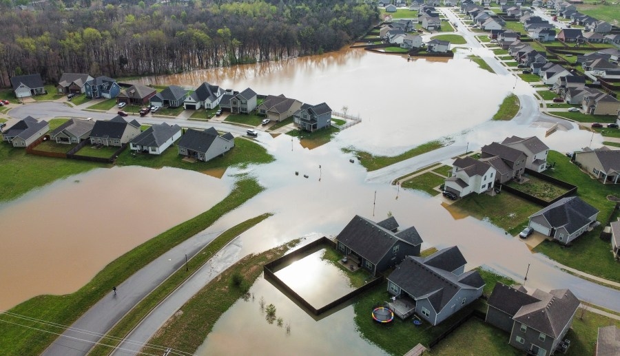 Intense downpours like in Texas, Kentucky are more frequent, but there's no telling where they'll happen