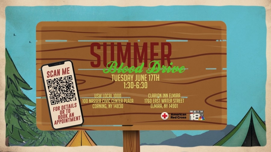 Upcoming summer blood drives in the Southern Tier