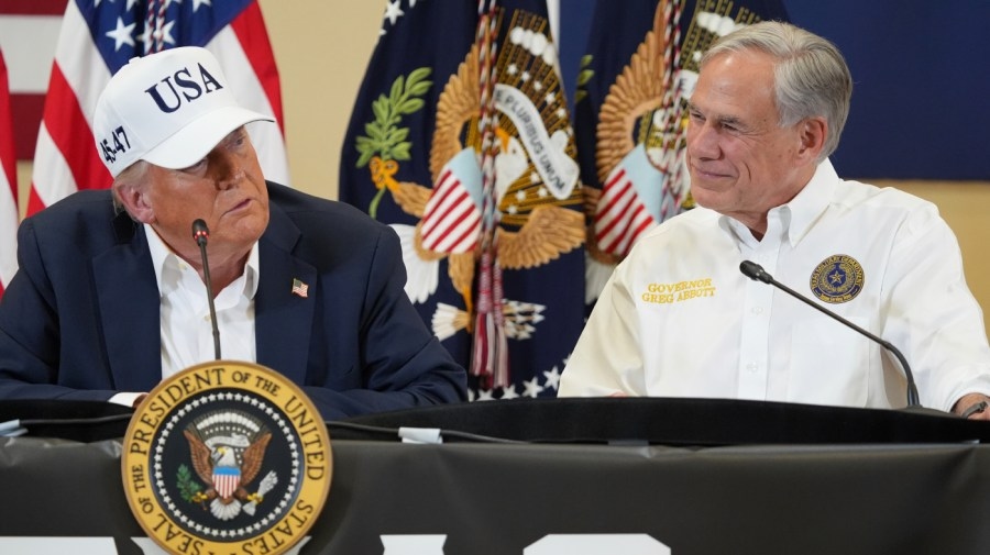 Trump gives FEMA funds for catastrophic flooding as agency's future is up in the air