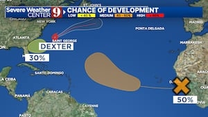 Record ocean temps fuel Tropical Storm Dexter, 2 more systems brewing