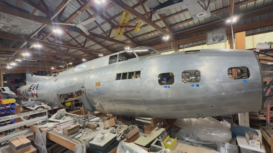 Suburban man brings history back to life with 75-foot WWII aircraft