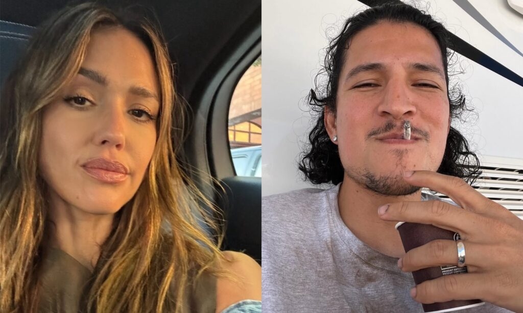 Jessica Alba and Danny Ramirez Caught in Passionate Kiss Outside His LA Home