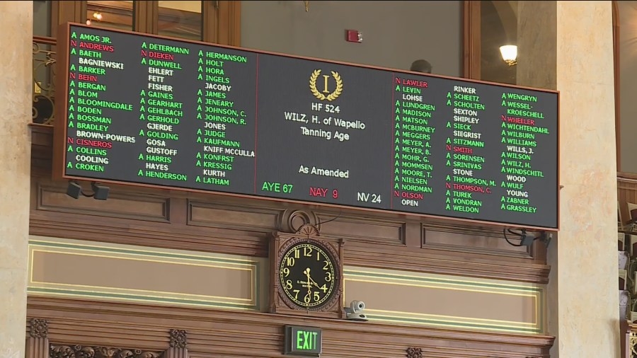 Iowa bill requiring parental consent for minors using tanning beds passed by House