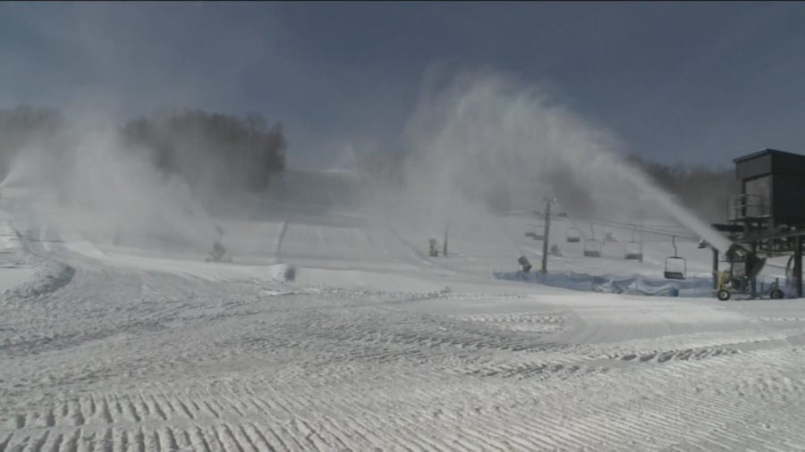 Extra snow machines prove a success at Seven Oaks as they stayed open during warm week